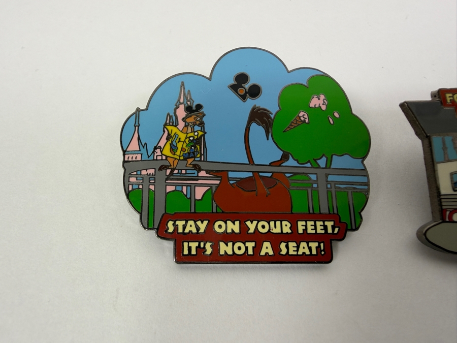 Disney Parks Wild About Safety Timon & Pumbaa Pin Set - 2003-2004 Educational Collection Featuring Character Safety Tips [Photo 7]