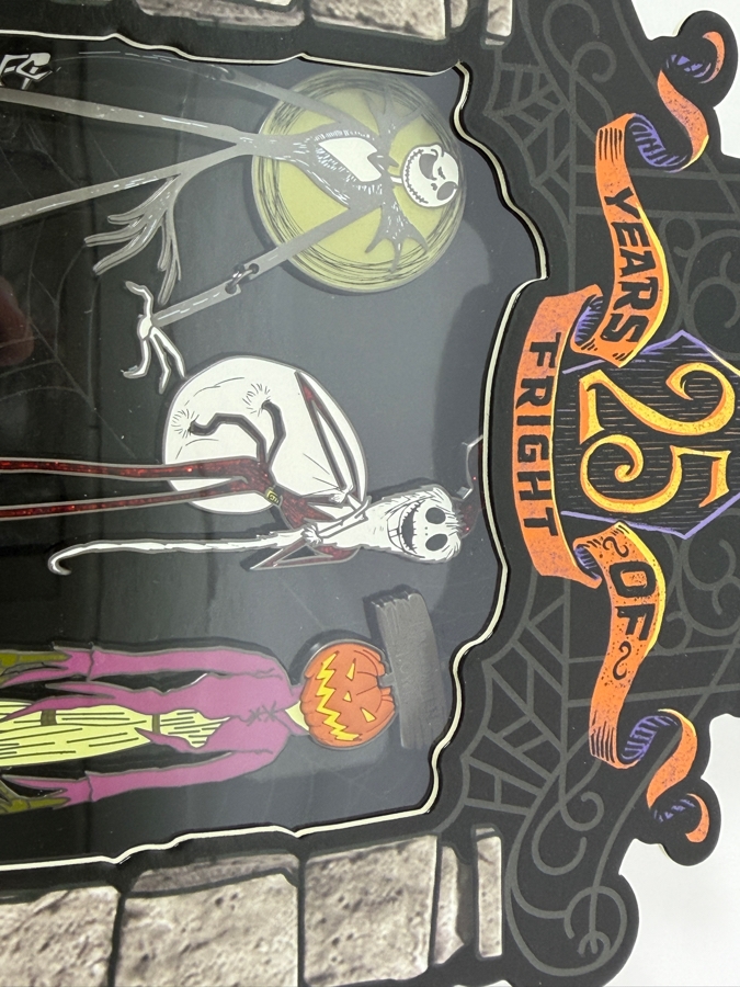 Disney Parks The Nightmare Before Christmas 25 Years Of Fright Jack Skellington 3-Pin Boxed Set - Limited Edition 1,500 Retails $65  [Photo 3]