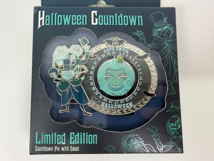 Disney Haunted Mansion 2021 Halloween Countdown Limited Edition Pin With Easel
 [Photo 2]