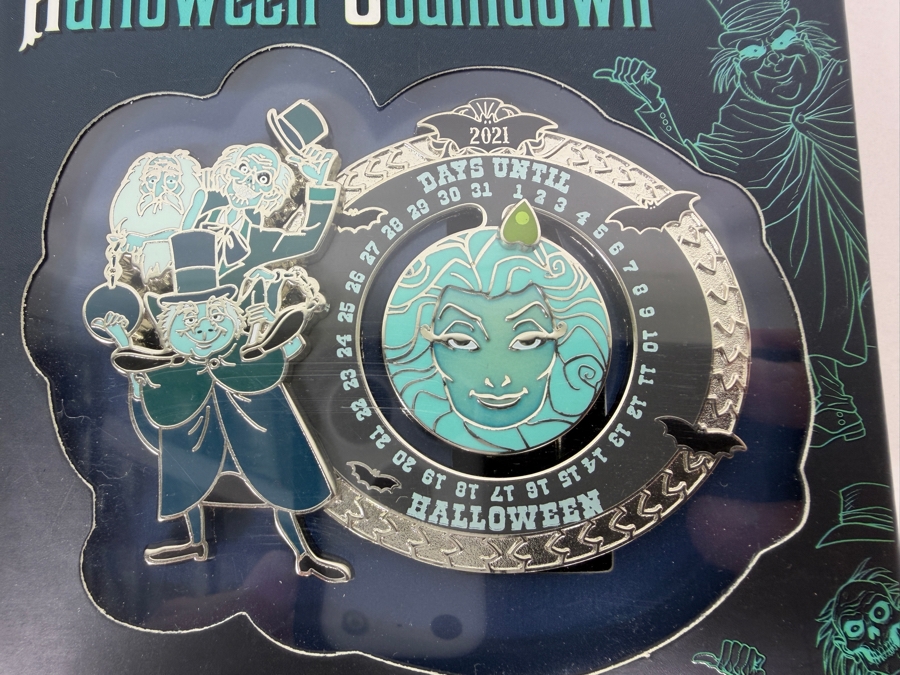 Disney Haunted Mansion 2021 Halloween Countdown Limited Edition Pin With Easel
 [Photo 4]
