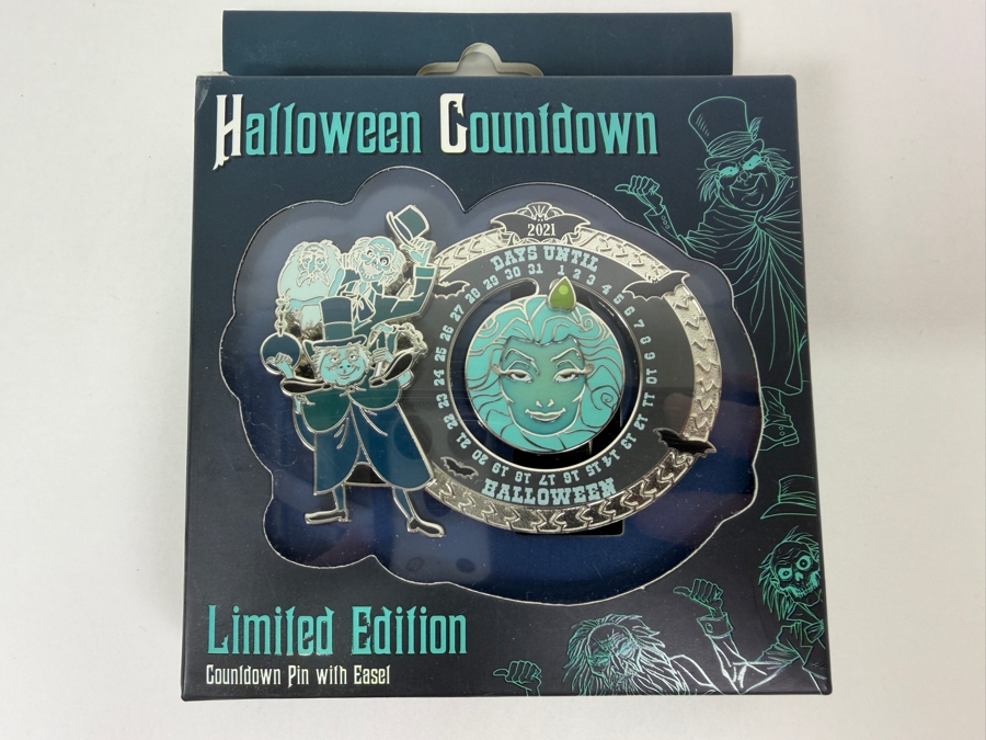 Disney Haunted Mansion 2021 Halloween Countdown Limited Edition Pin With Easel
 [Photo 3]