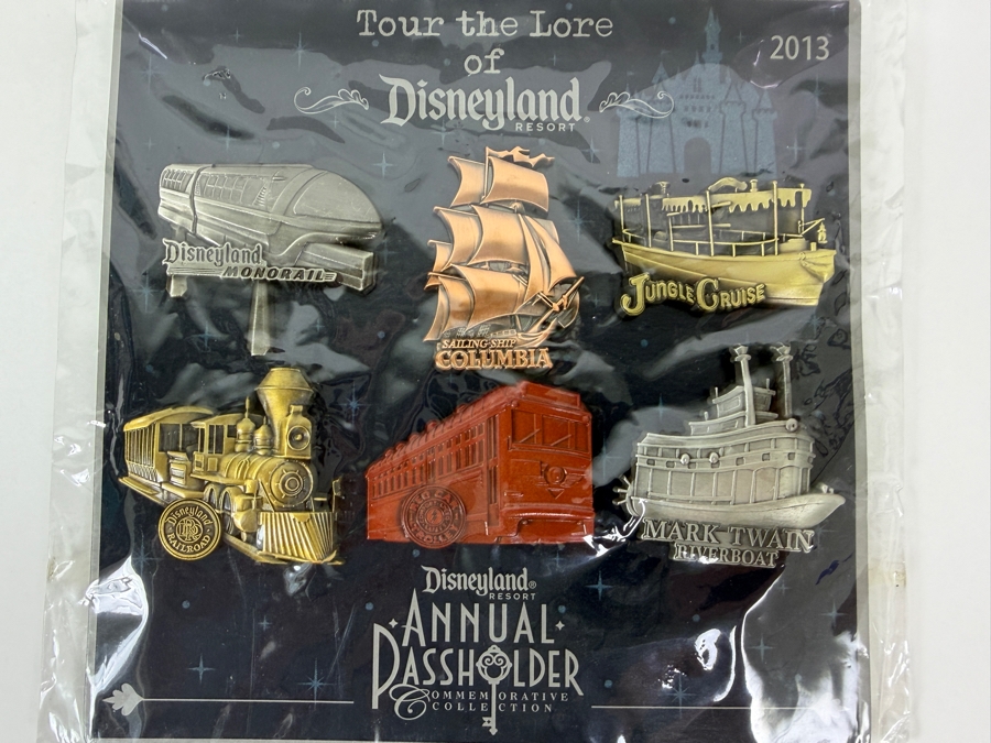 2013 Disneyland Tour The Lore Annual Passholder Commemorative Collection Attraction Vehicle Six Pin Set Retails $55 [Photo 2]