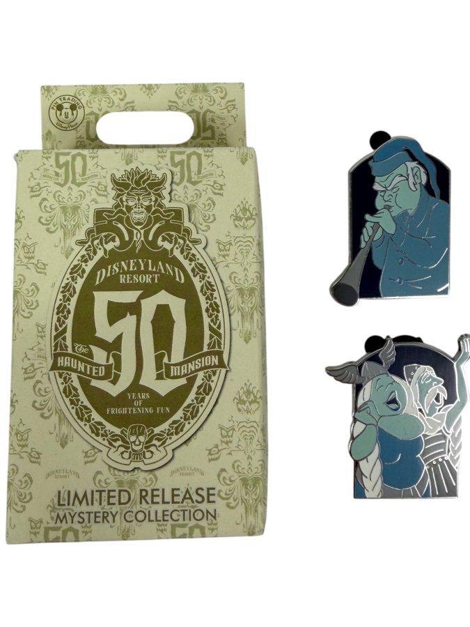 Disneyland Resort The Haunted Mansion 50th Anniversary Graveyard Ghosts Limited Release Mystery Pin Collection Set