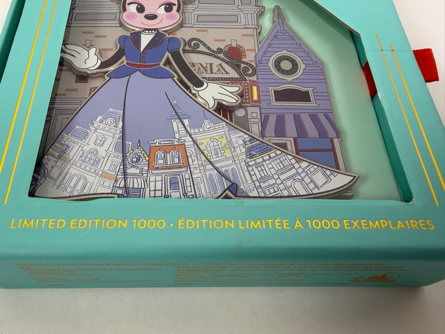 Disney Minnie Mouse The Main Attraction Main Street U.S.A. Jumbo Limited Edition 1000 Enamel Pin In Original Display Box [Photo 3]
