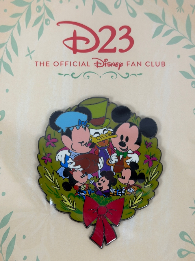 Disney D23 Exclusive Mickey's Christmas Carol Jumbo Limited Edition Enamel Pin On Commemorative Backing Card [Photo 2]