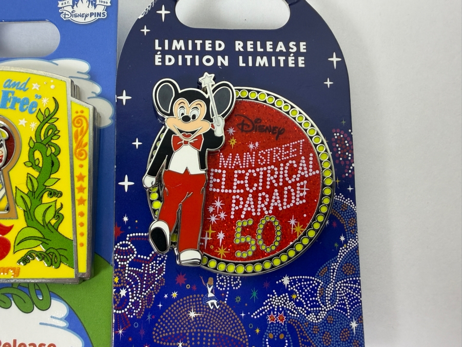 Disney Fun And Fancy Free 75th Anniversary Hinged Pin And Main Street Electrical Parade 50th Anniversary Limited Release Pin Set [Photo 2]