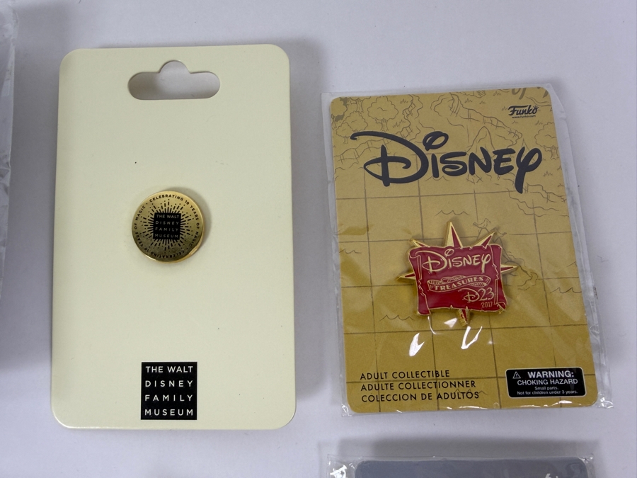 Assorted Collection Of Eight Authentic Disney Pins Including Tokyo DisneySea Logo, Disney Animation Building, And Disney Studio Store Hollywood Film Strip Series [Photo 5]