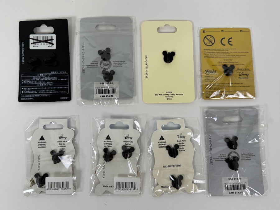 Assorted Collection Of Eight Authentic Disney Pins Including Tokyo DisneySea Logo, Disney Animation Building, And Disney Studio Store Hollywood Film Strip Series [Photo 6]