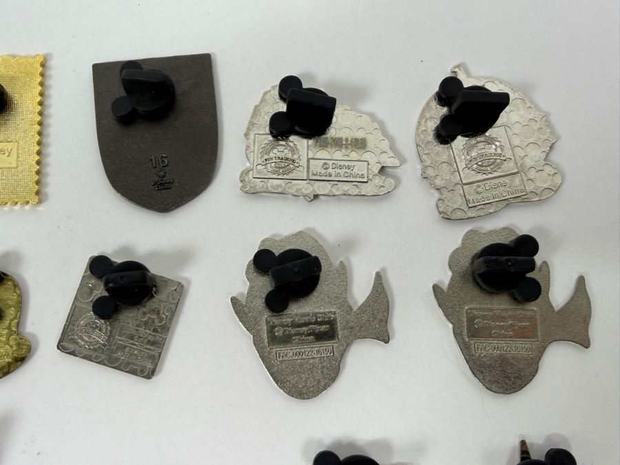 Collection Of (24) Authentic Disney Pins Featuring Characters Like Mickey And Minnie Mouse, Dory, Simba, And Remy, With Park Icons Such As The Epcot World Showcase Stamps And Disney+ Founders Circle Exclusive [Photo 14]