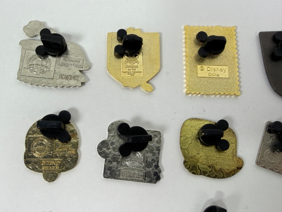 Collection Of (24) Authentic Disney Pins Featuring Characters Like Mickey And Minnie Mouse, Dory, Simba, And Remy, With Park Icons Such As The Epcot World Showcase Stamps And Disney+ Founders Circle Exclusive [Photo 15]