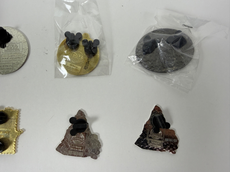 Collection Of (16) Authentic Disney Trading Pins Featuring A Fresh Mickey Waffles Boxed Pin, Star Wars Death Star, Matterhorn Yeti, D23 Expo Exclusive, Tsum Tsum Stack, Figment, And Space Mountain Designs [Photo 18]