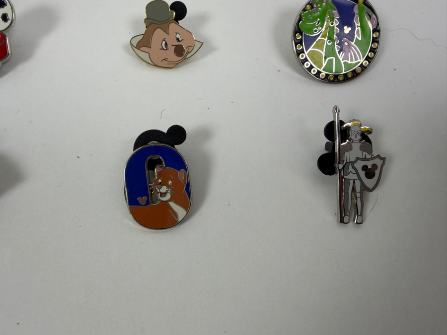 Collection Of (16) Authentic Disney Trading Pins Featuring A Fresh Mickey Waffles Boxed Pin, Star Wars Death Star, Matterhorn Yeti, D23 Expo Exclusive, Tsum Tsum Stack, Figment, And Space Mountain Designs [Photo 14]