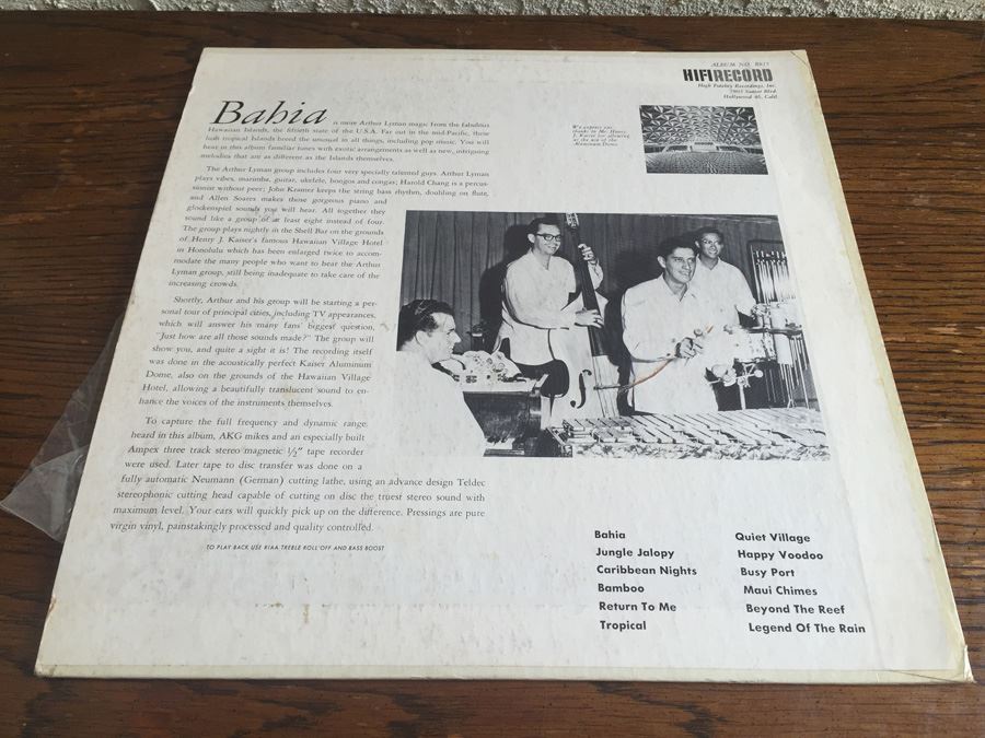 Arthur Lyman ‎- Bahia - HiFi Records ‎- SR 815 [Photo 2]