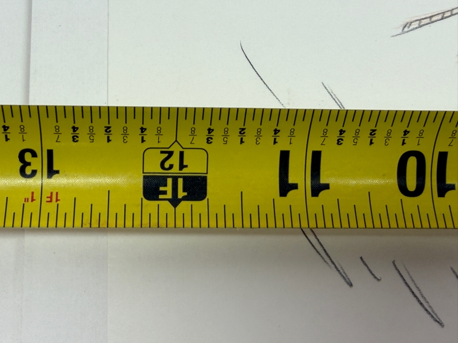 Andrew Caulfield Signed 2017 D23 Expo Concept Art Sketch Of The Skeleton Helmsman From Disney’s Pirates Of The Caribbean Attraction, Celebrating The Ride's 50th Anniversary 13'W X 10.5'H
 [Photo 9]