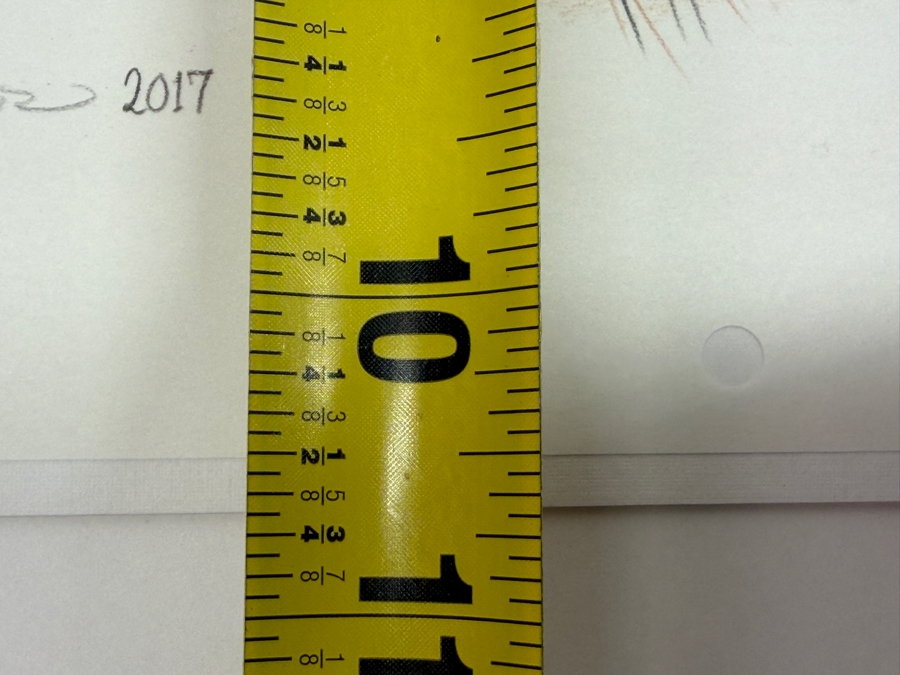 Andrew Caulfield Signed 2017 D23 Expo Concept Art Sketch Of The Skeleton Helmsman From Disney’s Pirates Of The Caribbean Attraction, Celebrating The Ride's 50th Anniversary 13'W X 10.5'H
 [Photo 10]