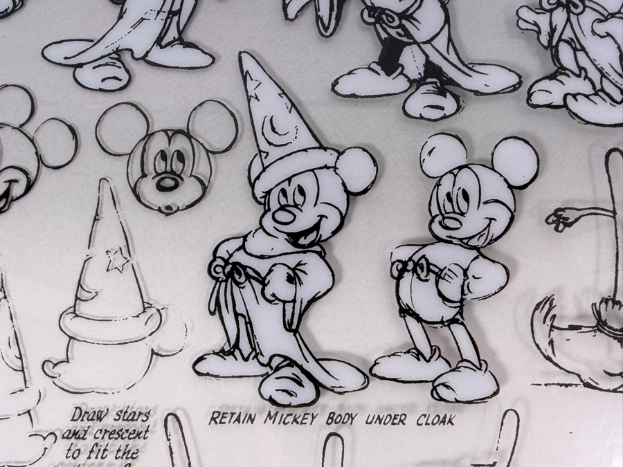 Fred Moore Designed 2017 D23 Expo Exclusive Disney Concepts Framed Model Sheet Reproduction Of Mickey Mouse From The Sorcerer's Apprentice Segment Of Walt Disney’s Fantasia [Photo 8]