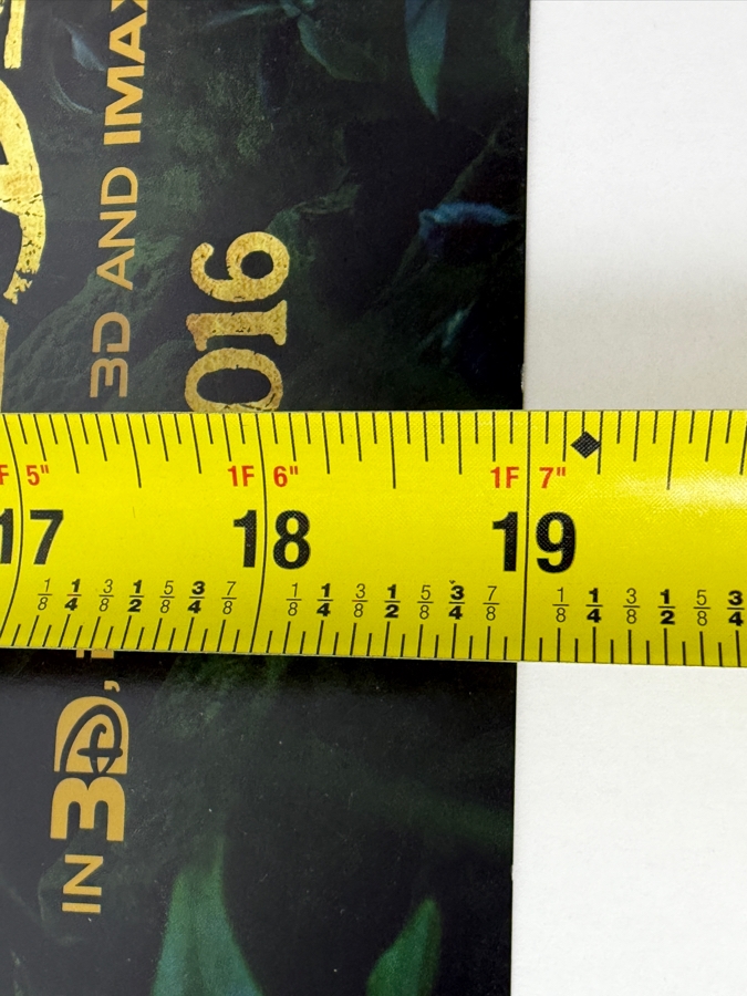 Disney’s The Jungle Book 2016 Live-Action Remake Official Movie Poster Featuring Mowgli, Bagheera, And King Louie’s Ruins, Promoted In RealD 3D And IMAX 3D 13'W X 19'H [Photo 4]