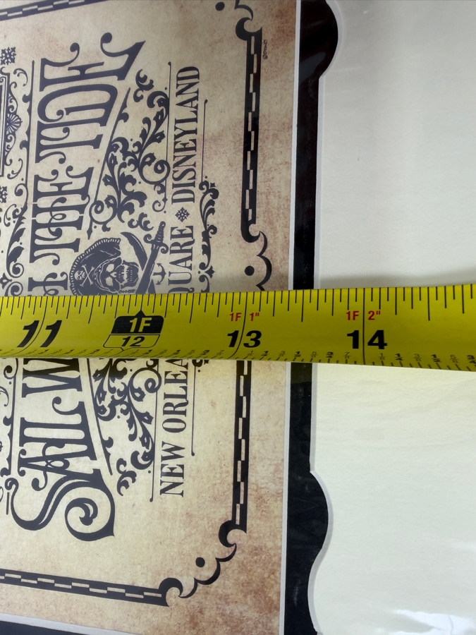 Jeremy Fulton Signed 2017 D23 Expo Exclusive Disneyland Pirates Of The Caribbean 50th Anniversary Commemorative Broadside Giclee Print 7.5'W X 13.5'H [Photo 8]