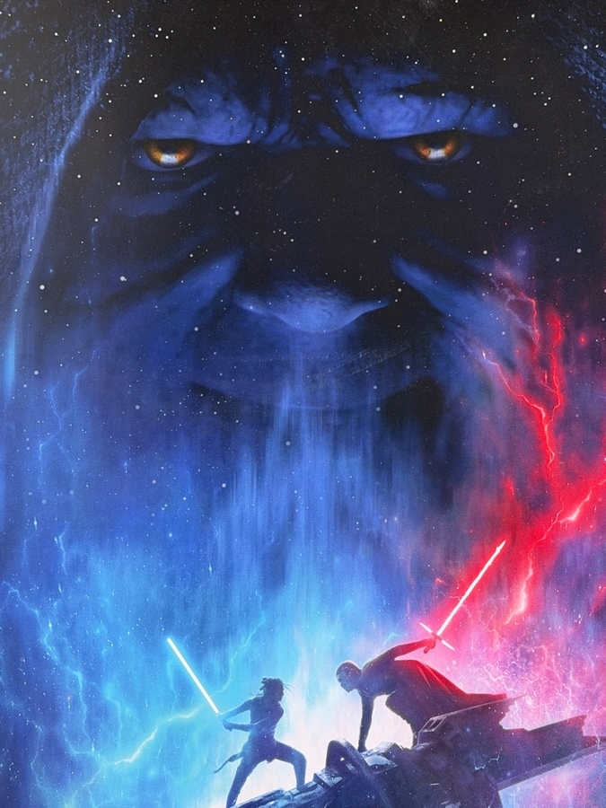 Star Wars: The Rise Of Skywalker Official D23 Expo 2019 Teaser Poster Featuring Rey, Kylo Ren, And Emperor Palpatine 18.5'W X 27'H [Photo 3]