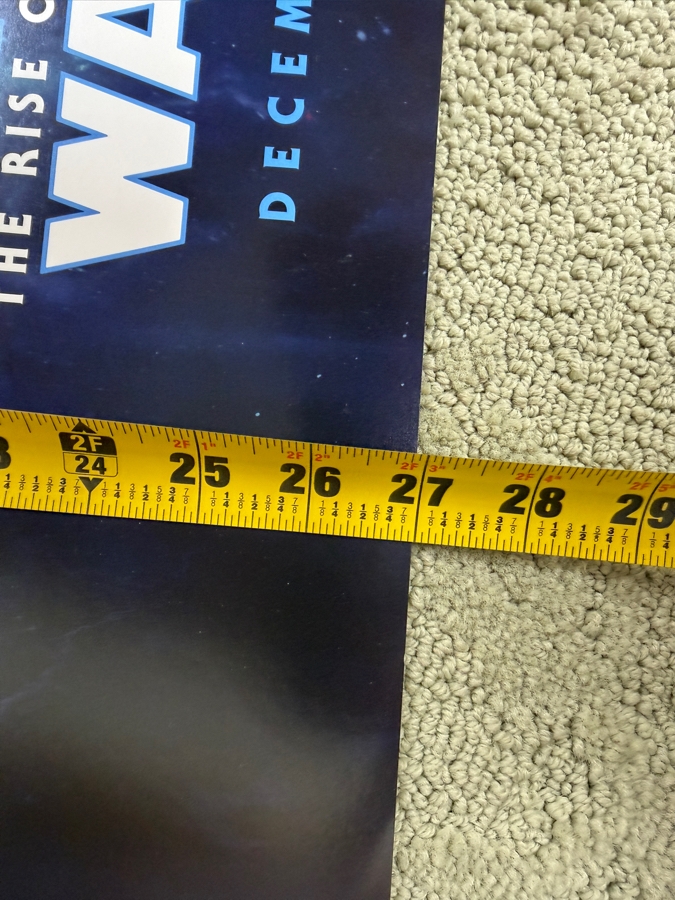 Star Wars: The Rise Of Skywalker Official D23 Expo 2019 Teaser Poster Featuring Rey, Kylo Ren, And Emperor Palpatine 18.5'W X 27'H [Photo 5]