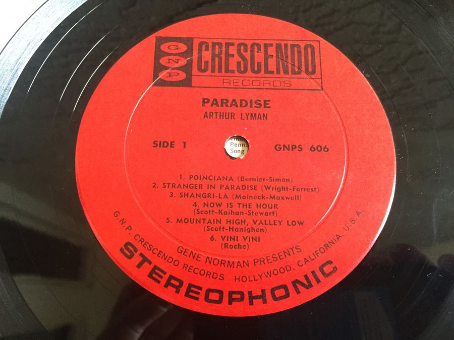 Arthur Lyman ‎- Paradise - GNP Crescendo ‎- GNPS 606 [Photo 4]