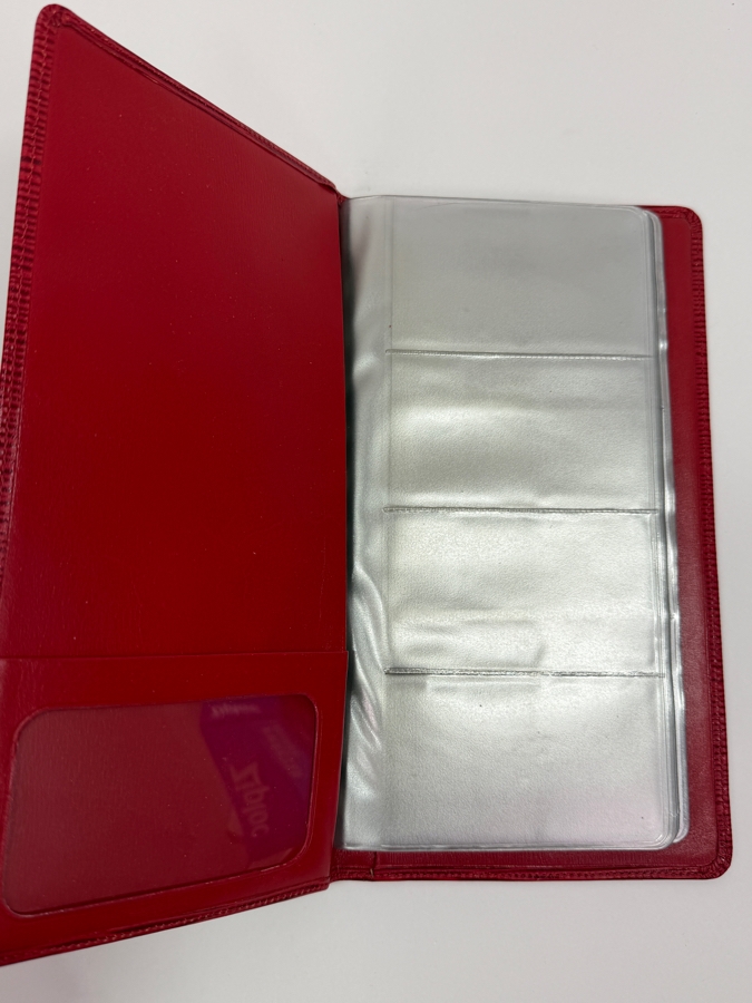 Just Added - Louis Vuitton Castilian Red Epi Leather Desk Agenda Cover Featuring Bi-Fold Design And Debossed LV Logo Motif 5.25'W X 9.75'H [Photo 8]