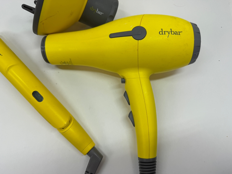 Just Added - Drybar Professional Hair Styling Kit Featuring Buttercup Blow-Dryer With The Bouncer Diffuser Attachment And The Tress Press One-Inch Straightening Iron In Signature Yellow [Photo 4]