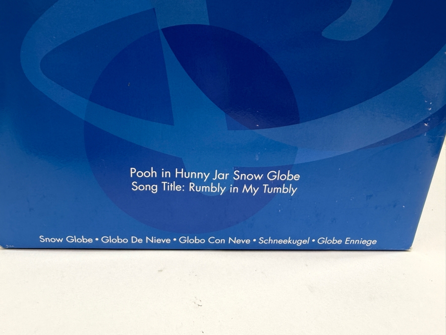 Disney Store Winnie The Pooh And Piglet Rumbly In My Tumbly Musical Snow Globe Featuring Pooh Stuck In A Hunny Pot 8.5'W X 7'D X 7'H [Photo 16]
