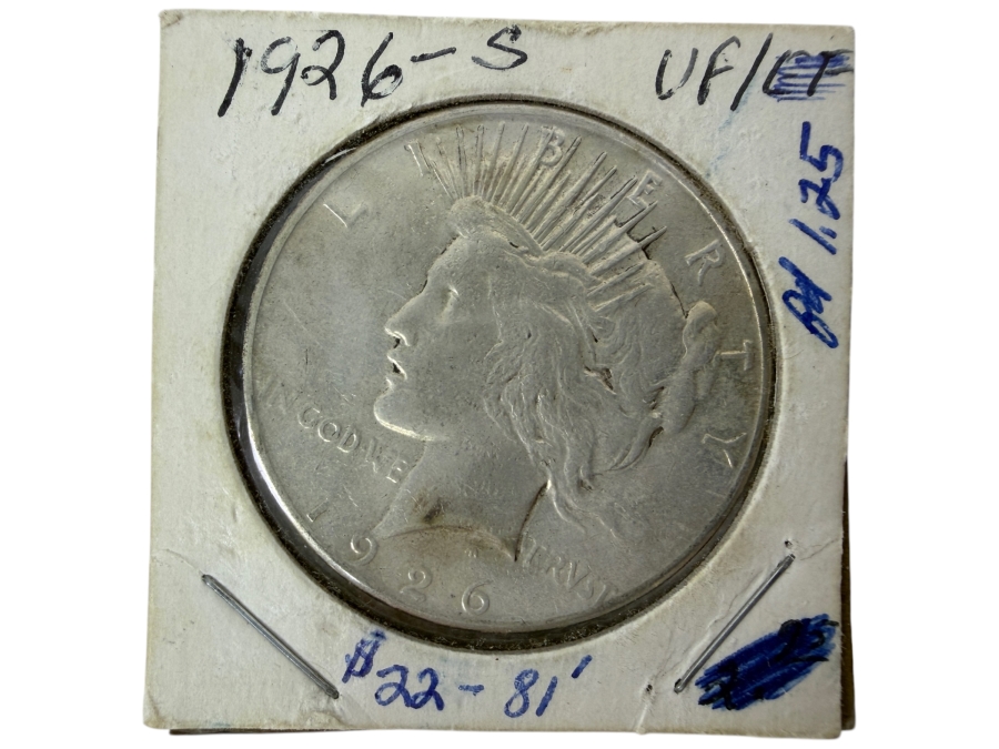 1926 S Peace Silver Dollar
