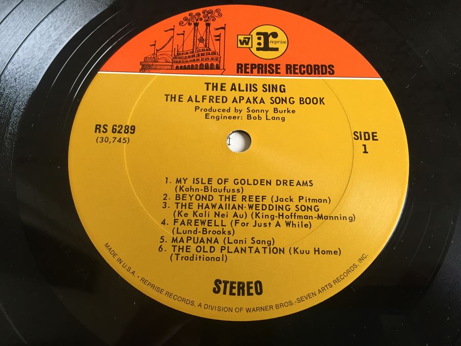 Alfred Apaka - The Aliis Sing - Reprise Records - RS 6289 - PROMO [Photo 7]
