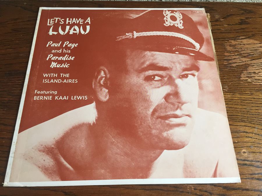 Paul Page with the Island Aires featuring Bernie Kaai Lewis - Let's Have A Luau - Paradise Records - PMS-3031 [Photo 1]
