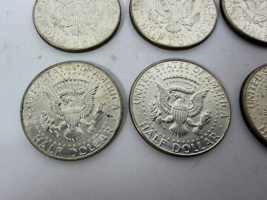 (9) Uncirculated 1965 US Kennedy Half Dollars [Photo 9]