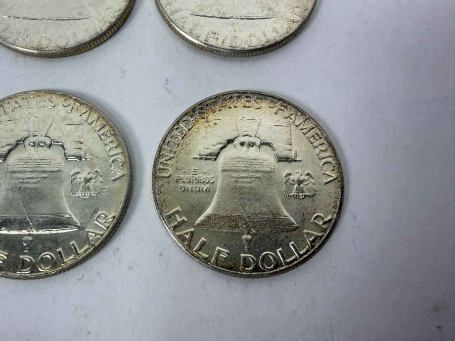 (9) Uncirculated 1963 US Franklin Half Dollars [Photo 10]