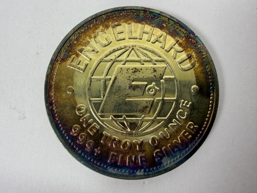 1982 Engelhard The American Prospector One Ounce Troy Silver Round [Photo 2]