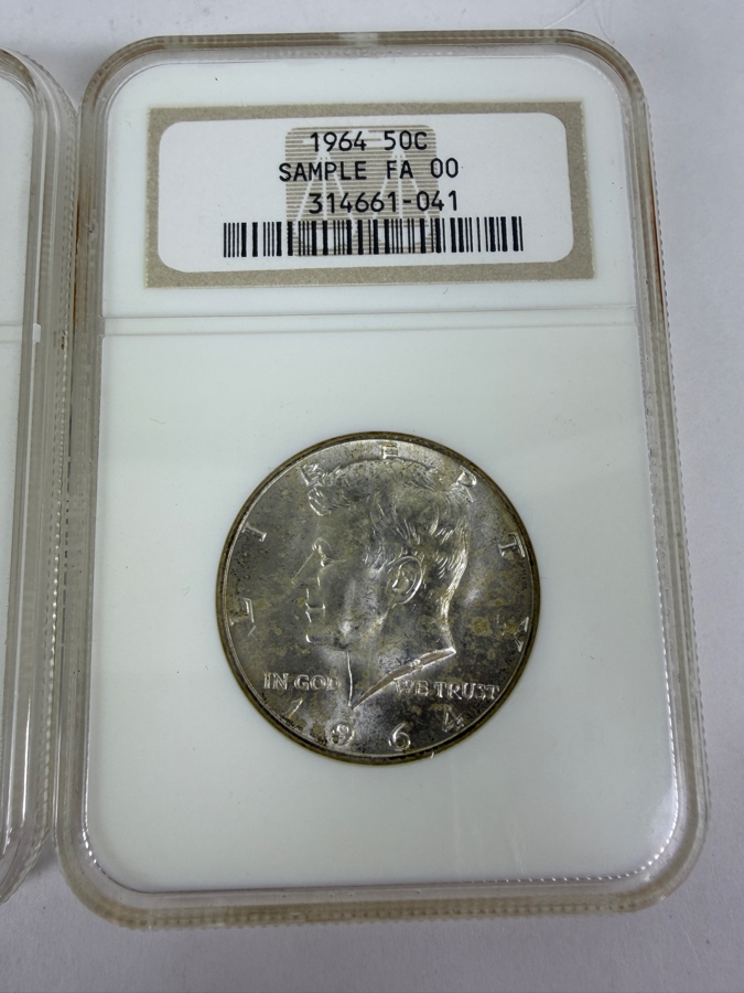 (3) 1964 Kennedy Half Dollar Sample PCGS FA00 Slabbed Silver Coins


 [Photo 4]