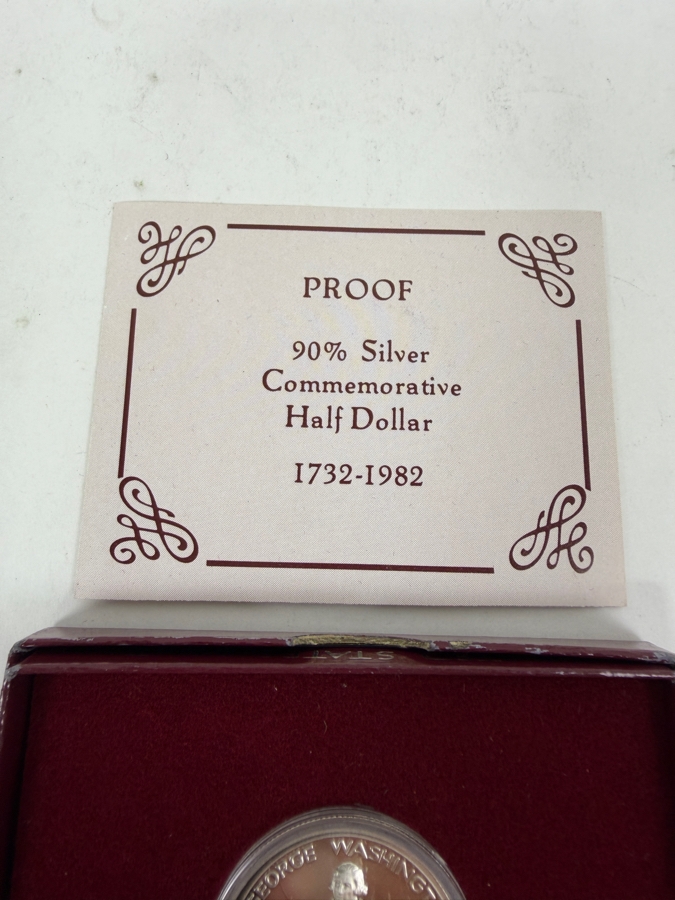 1732-1982 Proof 90% Silver Commemorative Half Dollar [Photo 3]