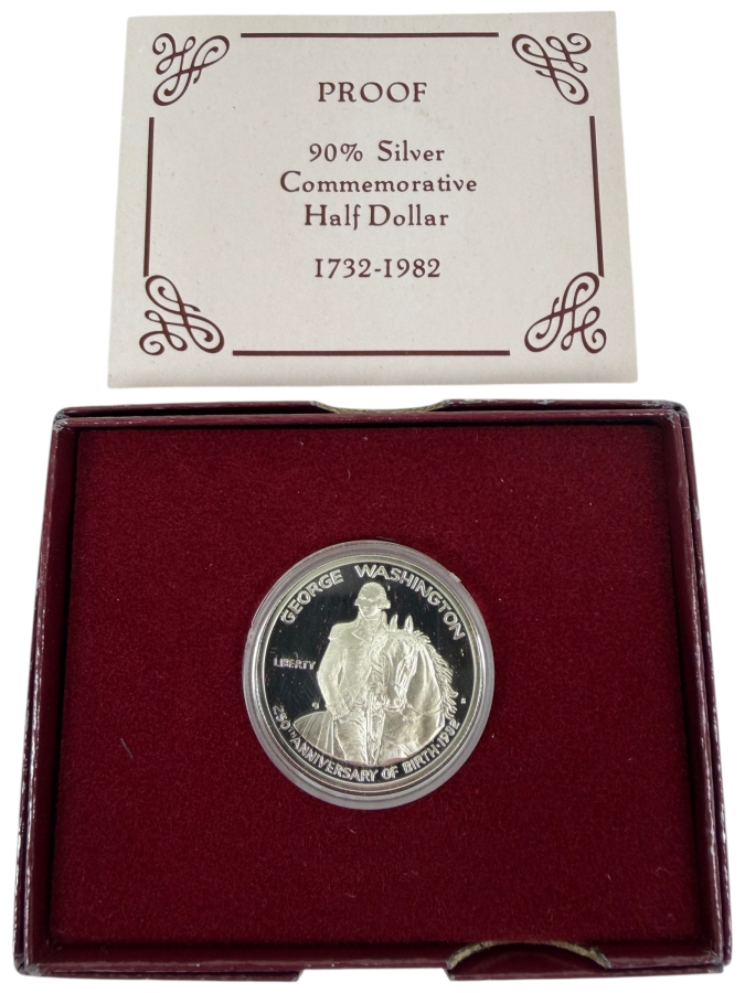1732-1982 Proof 90% Silver Commemorative Half Dollar