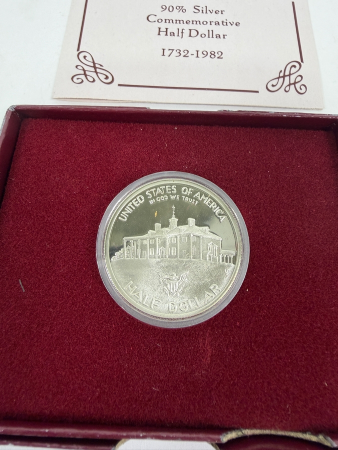 1732-1982 Proof 90% Silver Commemorative Half Dollar [Photo 4]