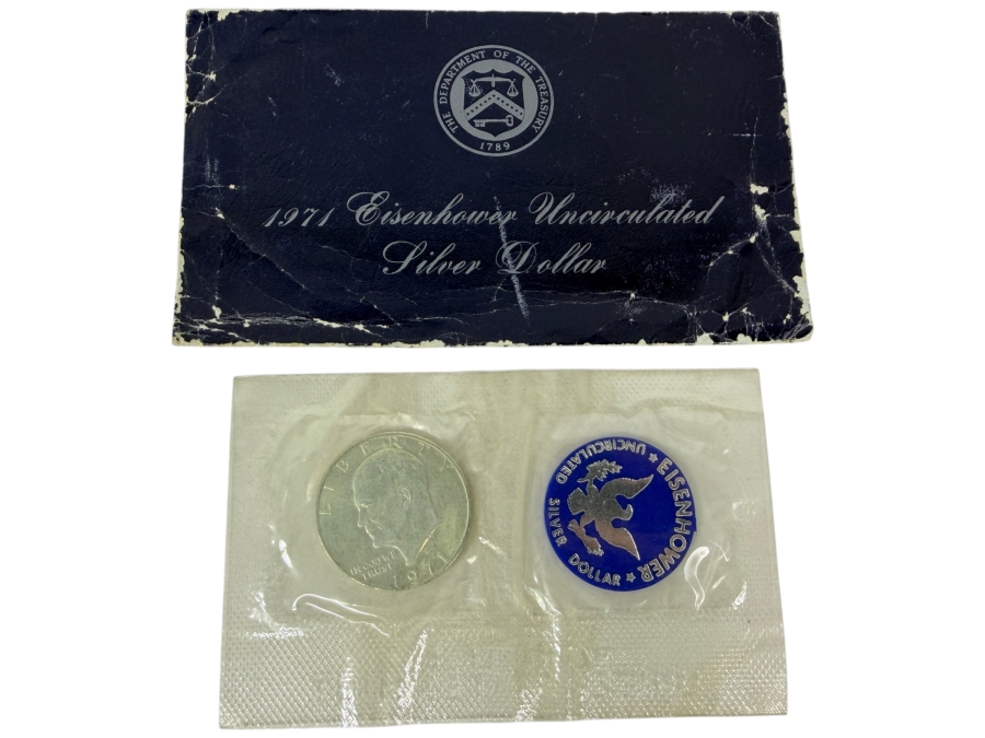 1971 Eisenhower Uncirculated Silver Dollar