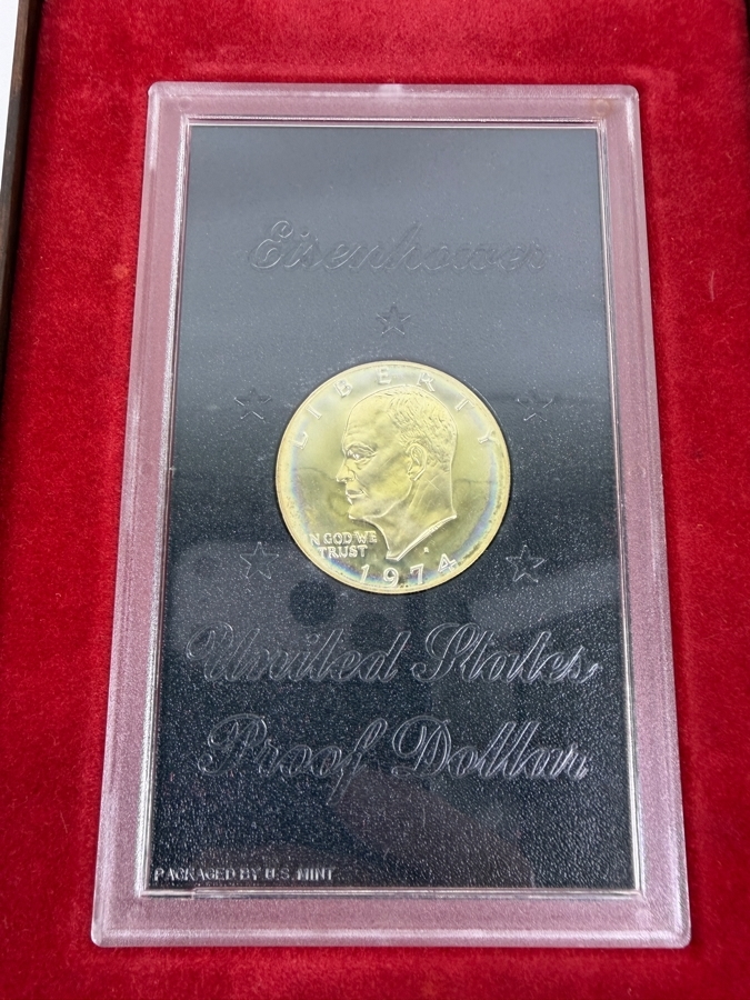 1974 Uncirculated Eisenhower Proof Silver Dollar [Photo 2]