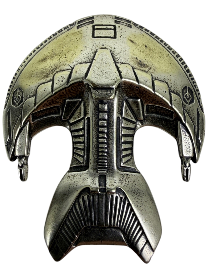 Sterling Silver Star Trek The Next Generation Ferengi Marauder Starship Figurine .925 Silver Collectible 40.9g