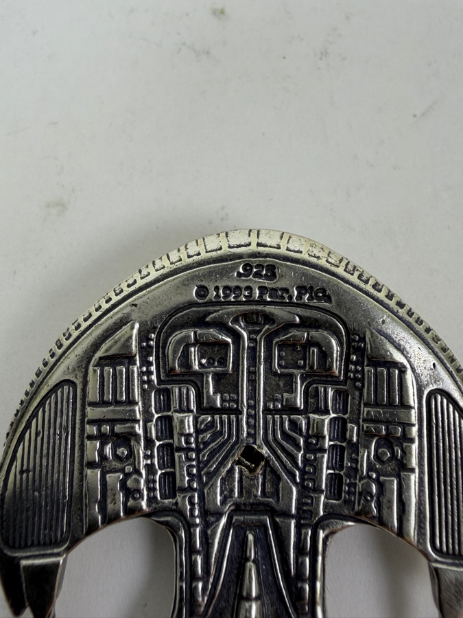 Sterling Silver Star Trek The Next Generation Ferengi Marauder Starship Figurine .925 Silver Collectible 40.9g [Photo 5]