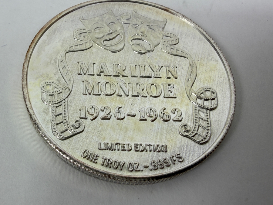 Limited Edition Marilyn Monroe Commemorative Silver Coin 1oz .999 Fine Silver [Photo 5]