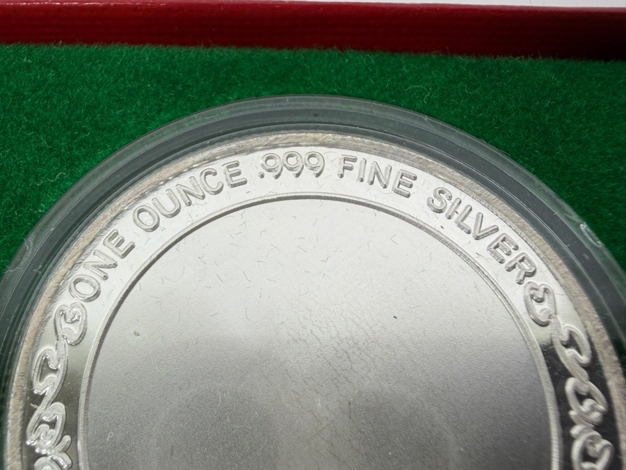 1997 1 Troy Ounce .999 Fine Silver Happy Hanukkah Commemorative Round [Photo 4]