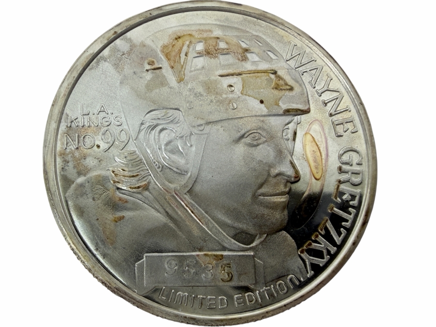 Limited Edition Wayne Gretzky Commemorative Silver Coin 1 Troy Oz .999 Fine Silver