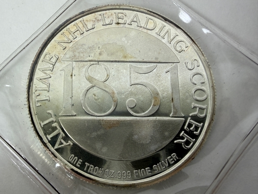 Limited Edition Wayne Gretzky Commemorative Silver Coin 1 Troy Oz .999 Fine Silver [Photo 4]