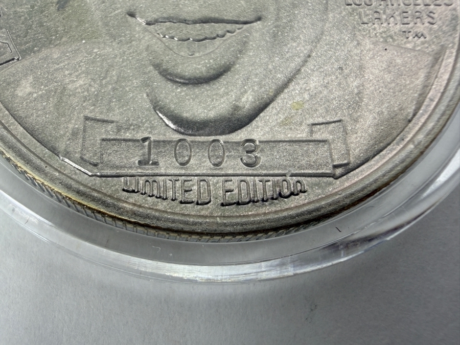 Limited Edition Earvin 'Magic' Johnson Commemorative Proof Silver Round Coin 1 Troy Oz .999 Fine Silver [Photo 2]