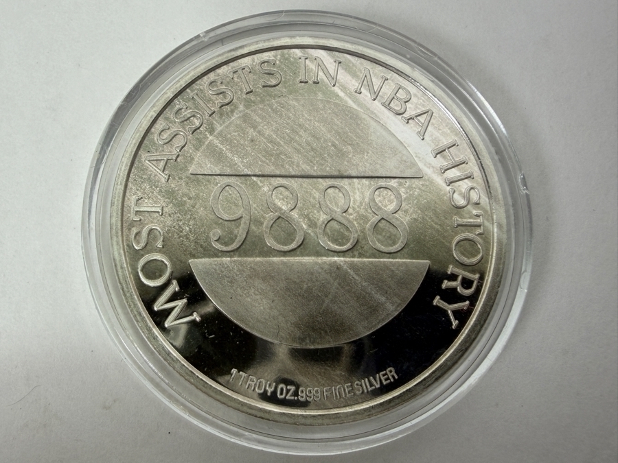 Limited Edition Earvin 'Magic' Johnson Commemorative Proof Silver Round Coin 1 Troy Oz .999 Fine Silver [Photo 4]