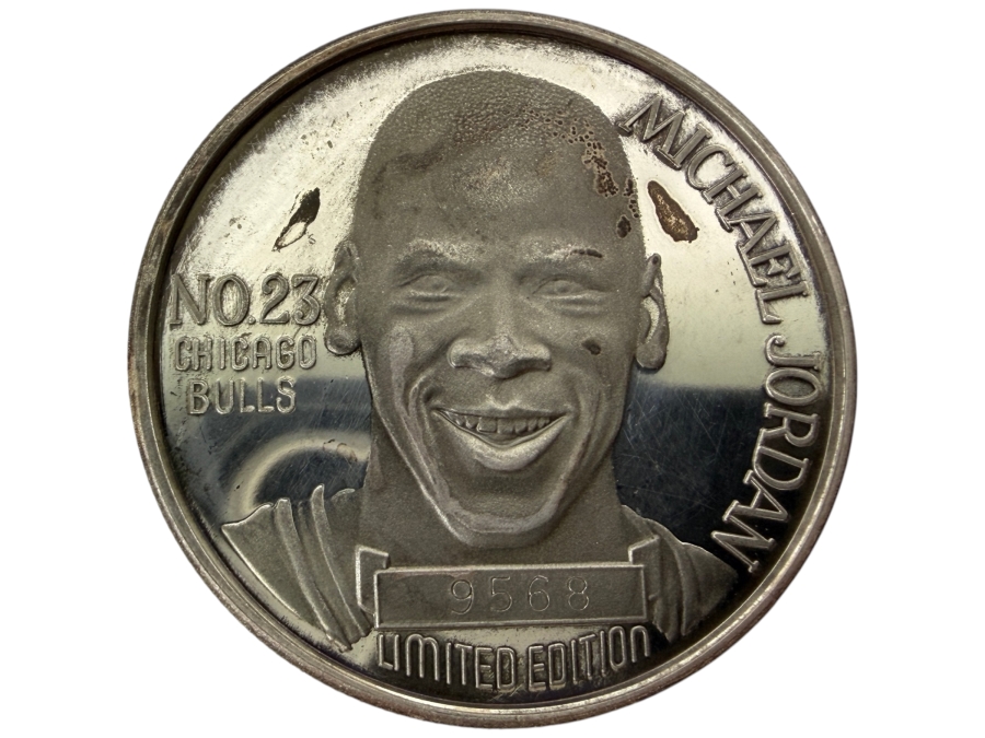 Limited Edition Michael Jordan 1991 NBA MVP Commemorative Proof Silver Round Coin 1 Troy Oz .999 Fine Silver
