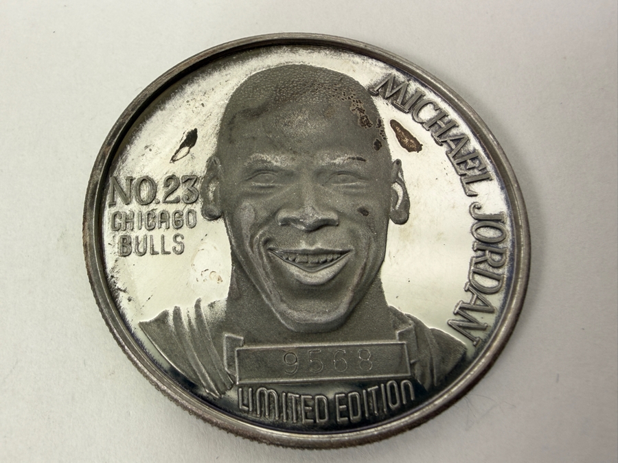 Limited Edition Michael Jordan 1991 NBA MVP Commemorative Proof Silver Round Coin 1 Troy Oz .999 Fine Silver [Photo 3]